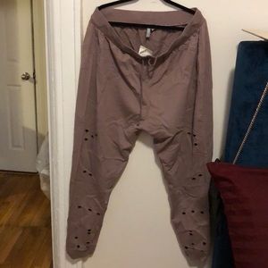 Trendy distressed joggers
